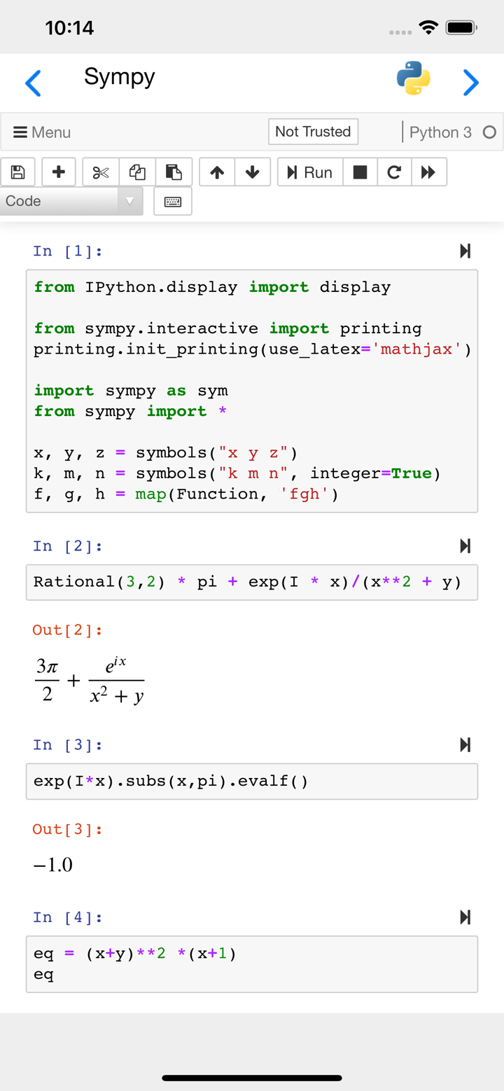 Carnets - Jupyter screenshot 4