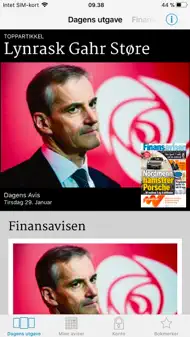 Finansavisen eAvis iphone bilder 0