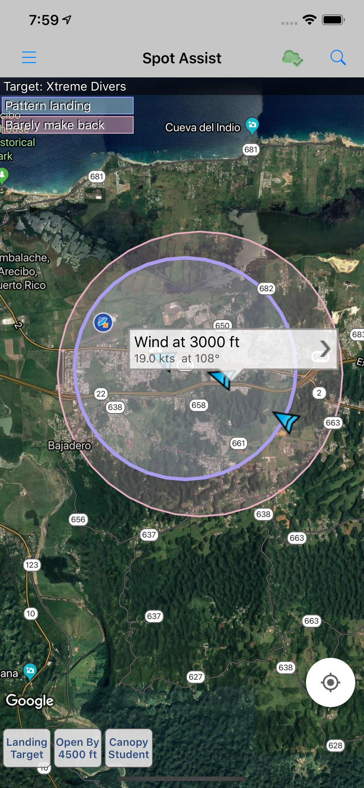 Spot Assist Skydiving Tool