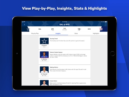 iPad Image of NFL