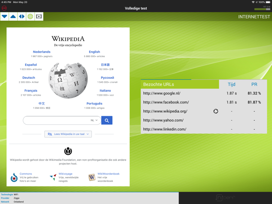 nPerf internet speed test iPad app afbeelding 3
