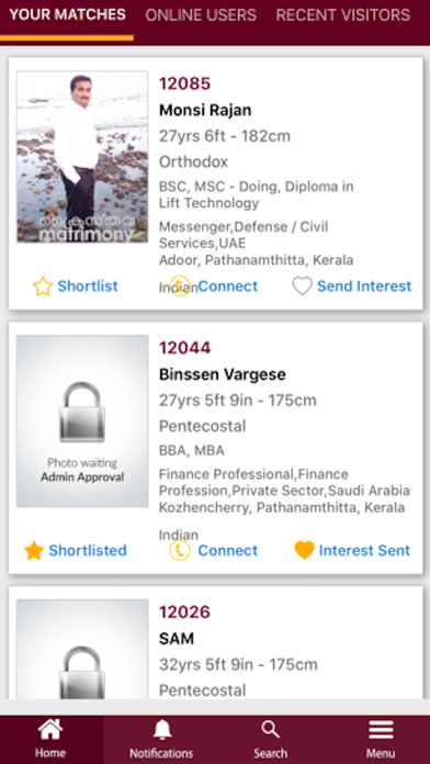 App screenshot