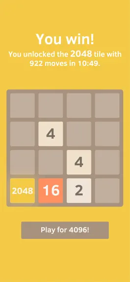 Game screenshot 2048 by Gabriele Cirulli hack