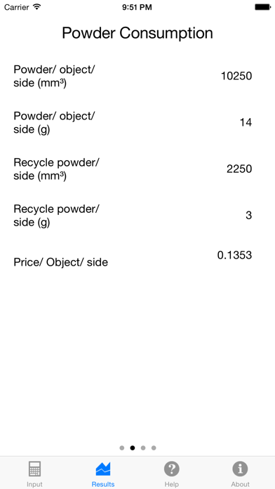 Screenshot 2 of Powder Calculator App