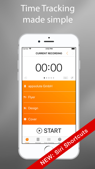 timeEdition - Time Tracking Screenshot