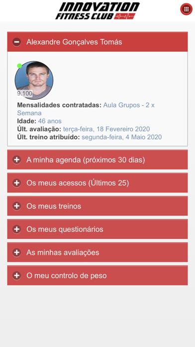 Screenshot #2 pour Innovation Fitness Club