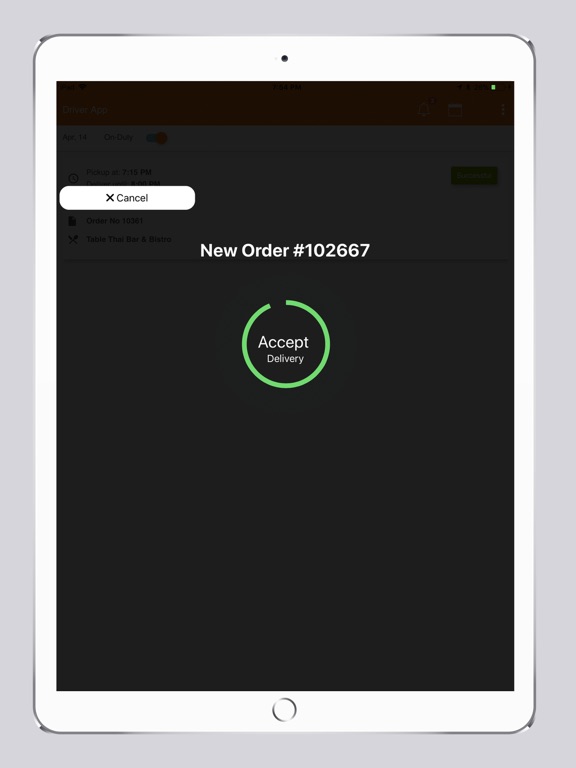 Screenshot #5 pour Online Restaurants Driver App