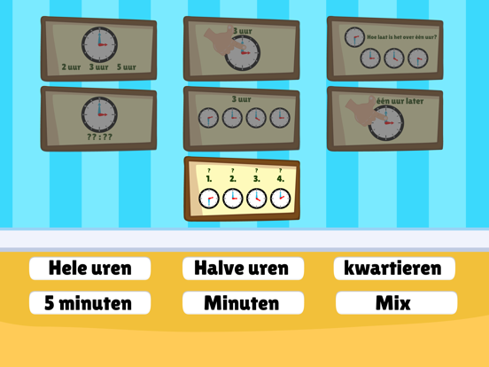 Leren klokkijken - rekenen iPad app afbeelding 3