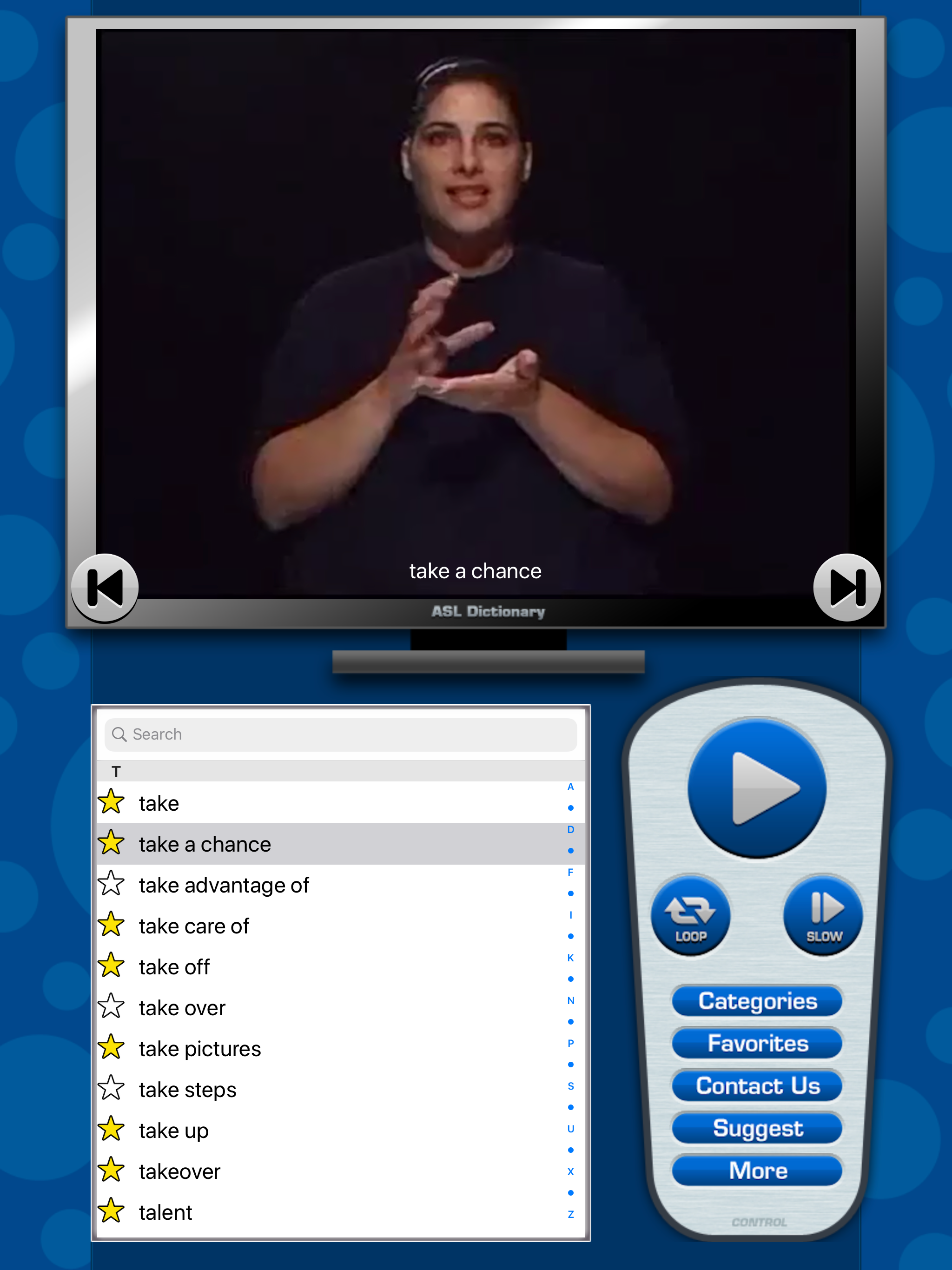 ASL Dictionary for iPad screenshot 5