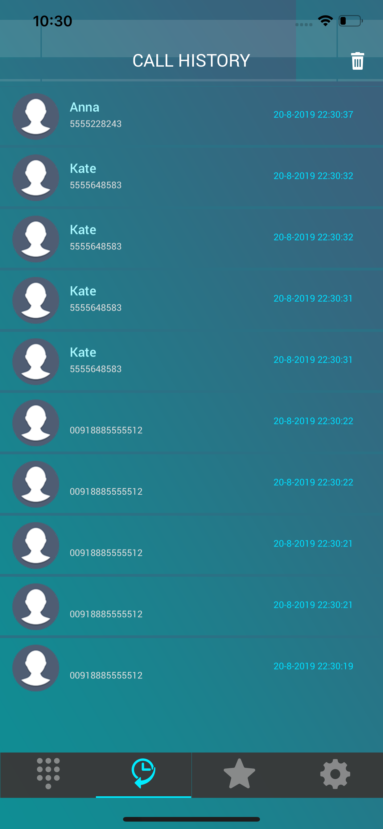 Five Card Dialer