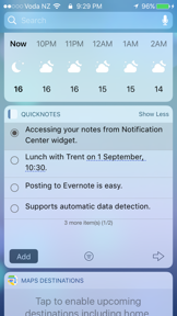 Quick Notes Widget screenshot
