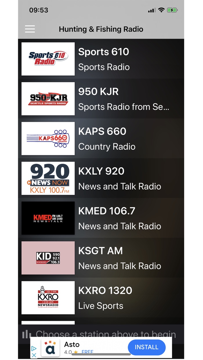 Hunting  Fishing Radio