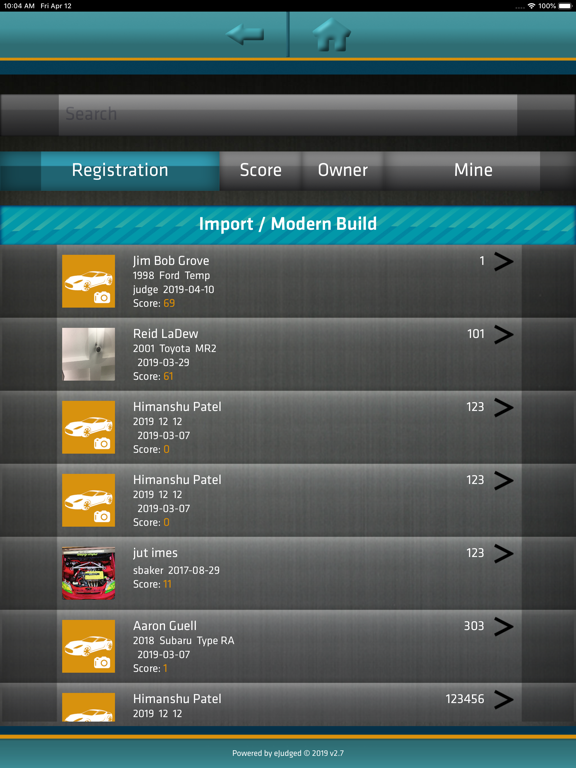 eJudged iPad screenshot 6 - Productivity app