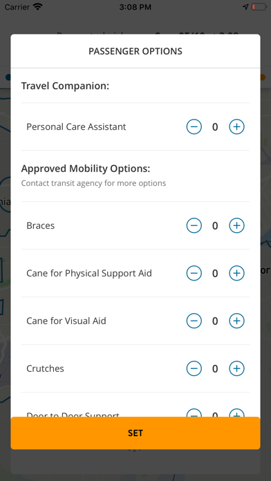 Michigan Ride Paratransit Screenshot