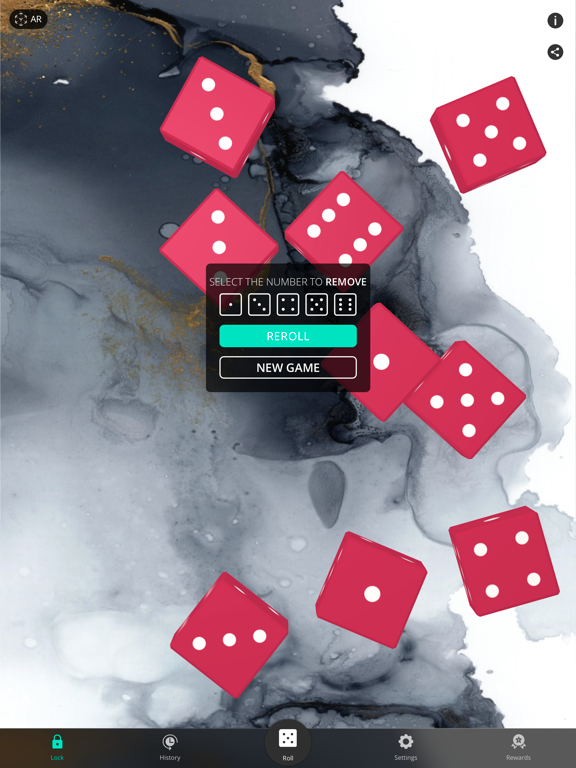 DiceRoller AR 骰子摇 iPad screenshot 8 - Games app