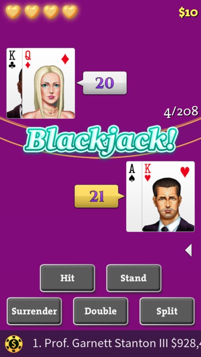 Blackjack - Basic Strategy Screenshot