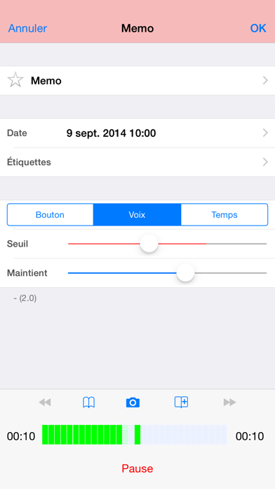Screenshot #2 pour Audio Memos Pro
