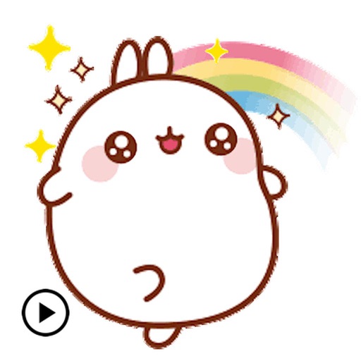 Animated Cute Molang Rabbit