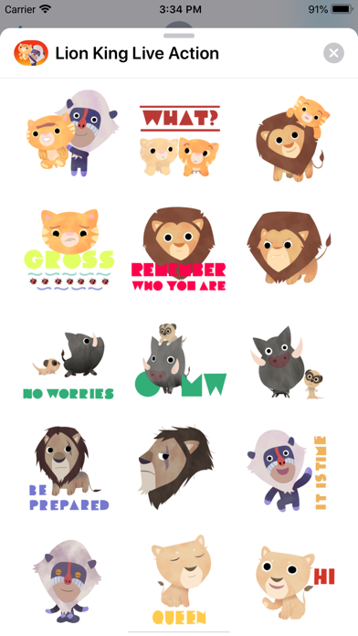 The Lion King Stickers screenshot 1