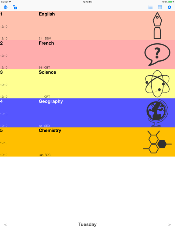 Screenshot #4 pour My Study Timetable