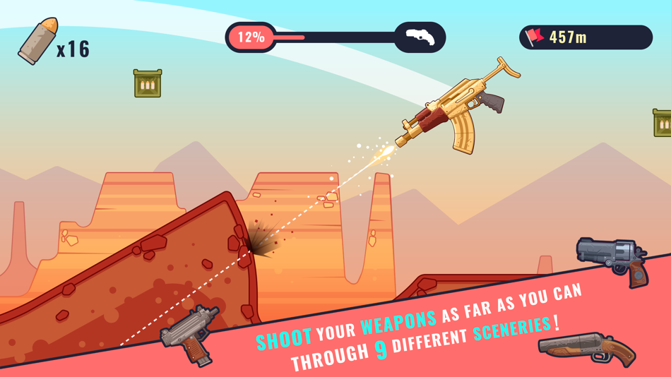 #4. GunSpin (iOS) 由: MiniJuegos.com