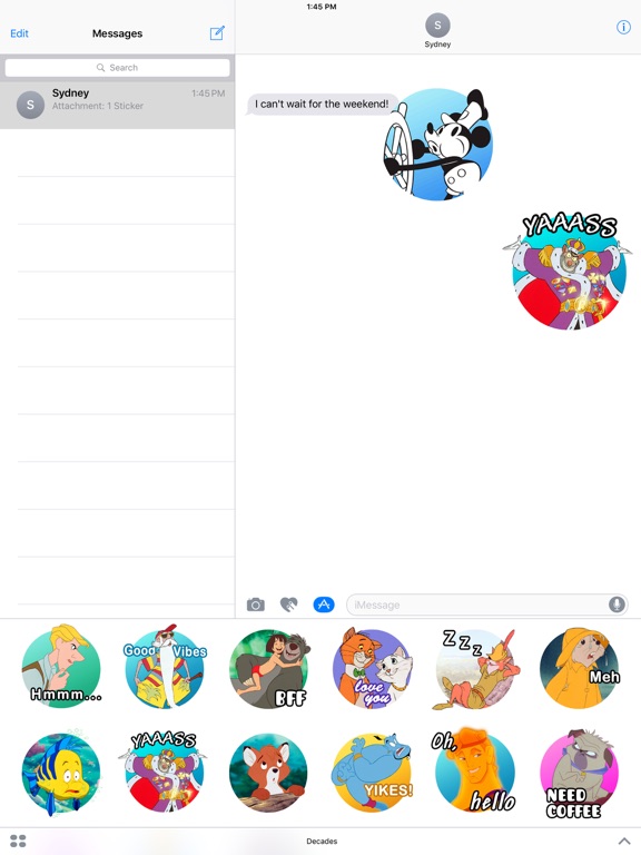 Screenshot #5 pour Disney Stickers: Decades