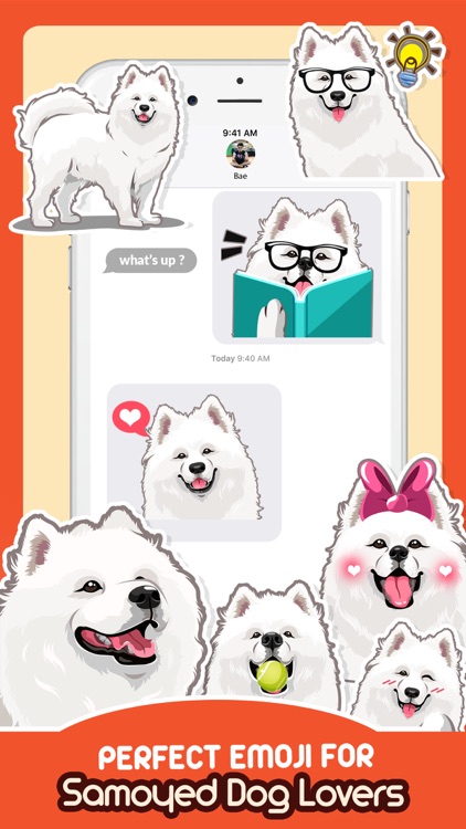 Samoyed Dog Emoji Sticker Pack