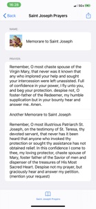 Saint Joseph Prayers screenshot #2 for iPhone