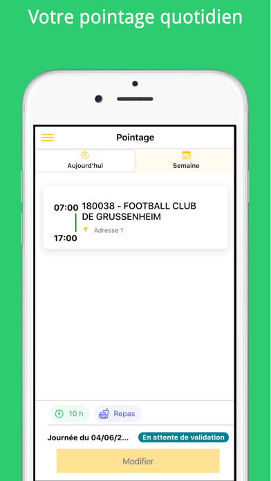 Screenshot #1 pour Exhelia Pointage