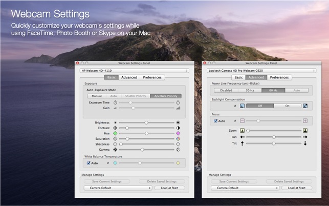 Webcam Settings on the Mac App Store