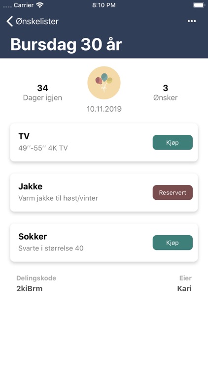 Min ønskeliste screenshot-3