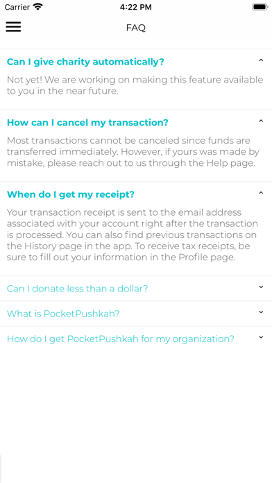 Screenshot 4 of myTzedakah Pushka - Chabad NS App