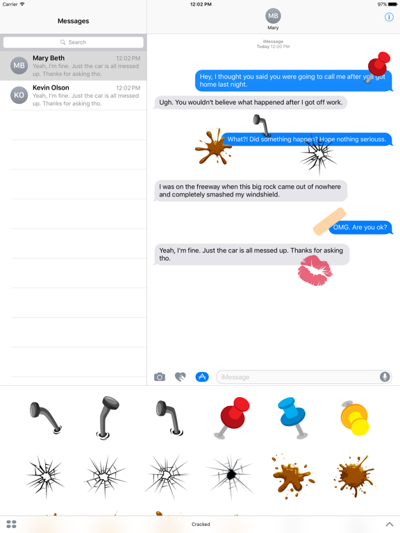 Screenshot #4 pour Cracked Stickers