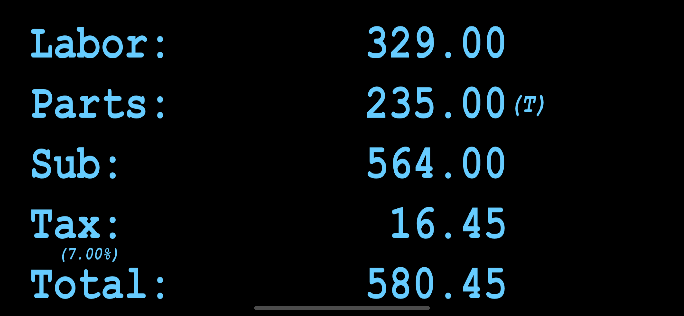 ServiceCalc screenshot 4
