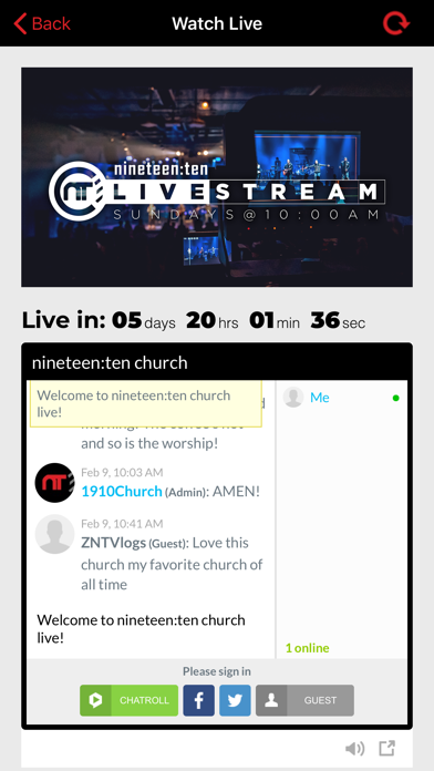 nineteen:ten church Screenshot