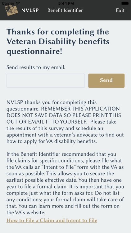 NVLSP VA Benefit Identifier screenshot-4