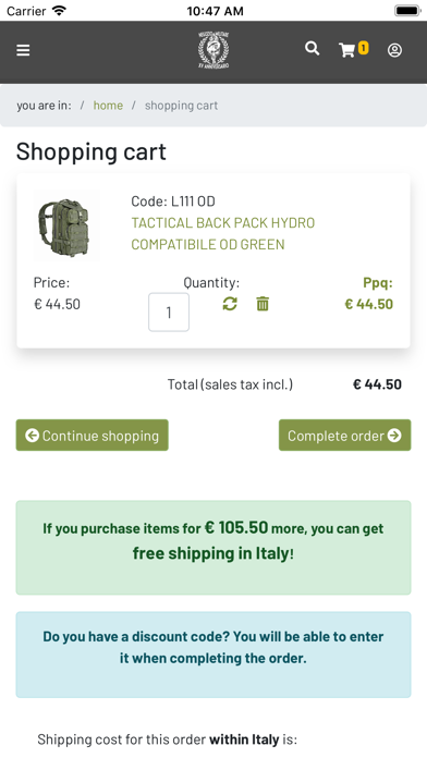 Screenshot #3 pour Negozio Militare SF