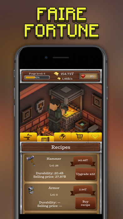 Screenshot #2 pour ForgeCraft - Idle Tycoon