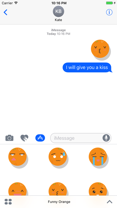 Screenshot #2 pour Sticker Me Funny Orange