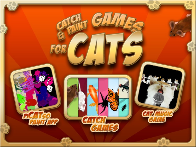 Catch and Paint Games for Cats