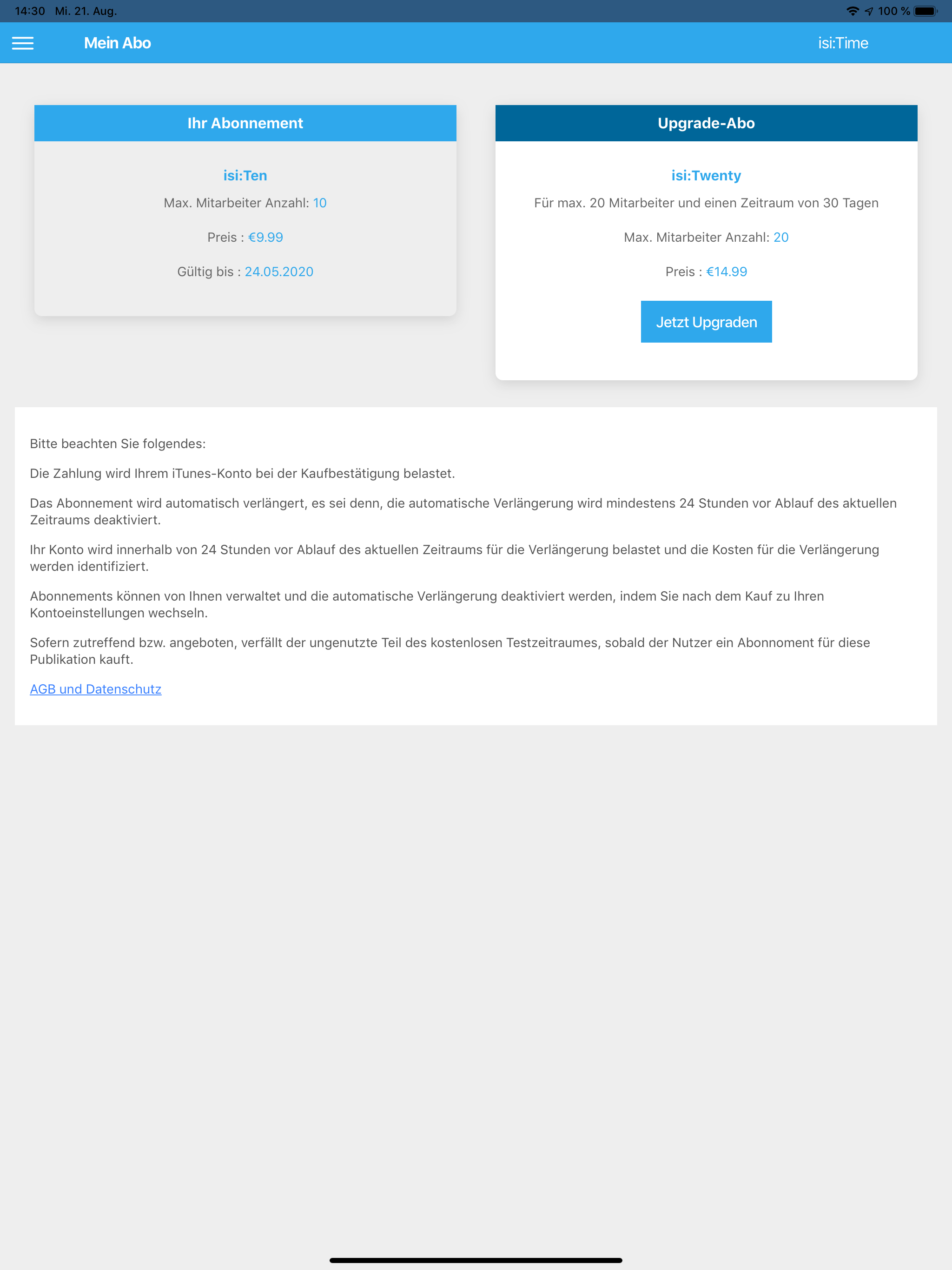 isi:Time Zeiterfassung screenshot 19