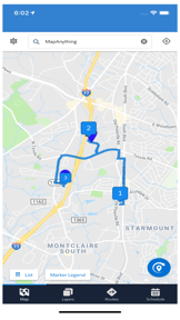 Salesforce Maps screenshot