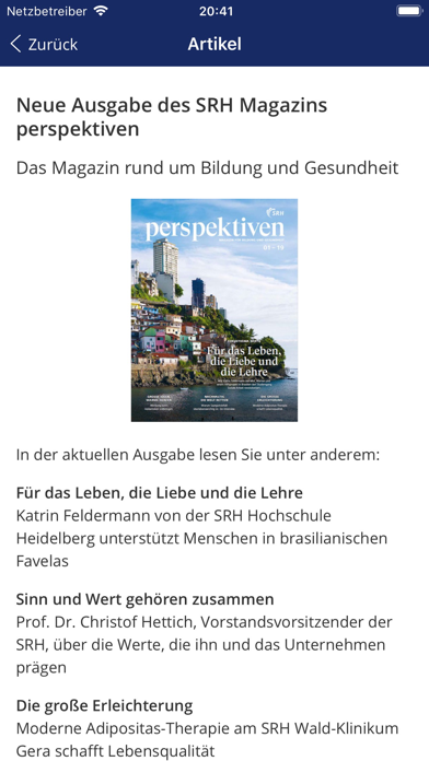 MeineSRH Screenshot