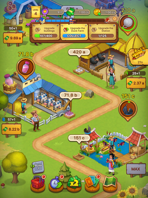 Idle Farmer: Farm Tycoon Games iPad screenshot 7 - Games app