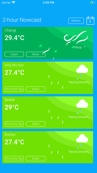 Screenshot #2 pour MyWeather@SG