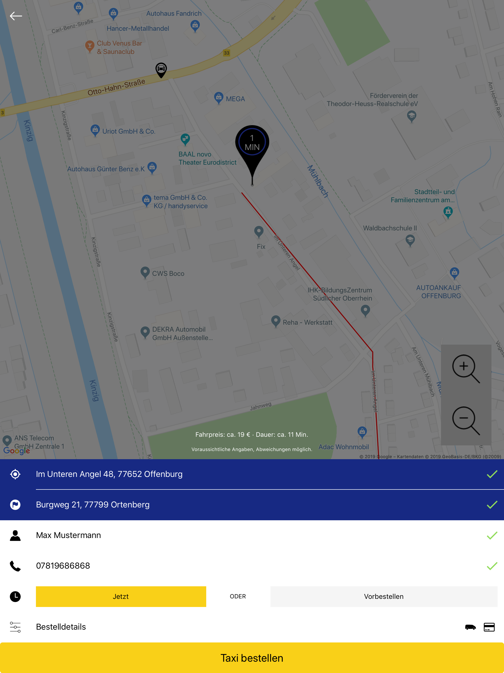 Taxi Nowak - Offenburg
