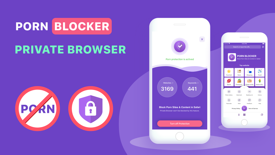 Porn Blocker - Private Browser - 1.3.3 - (iOS)