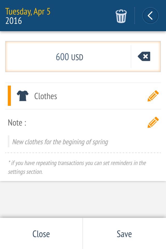 Expense manager -Money tracker screenshot 3