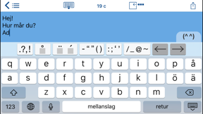 Easy Mailer Swedish Keyboard screenshot