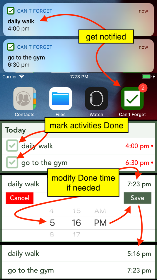 #5. Can't Forget (iOS) 由: Daniel Guenther